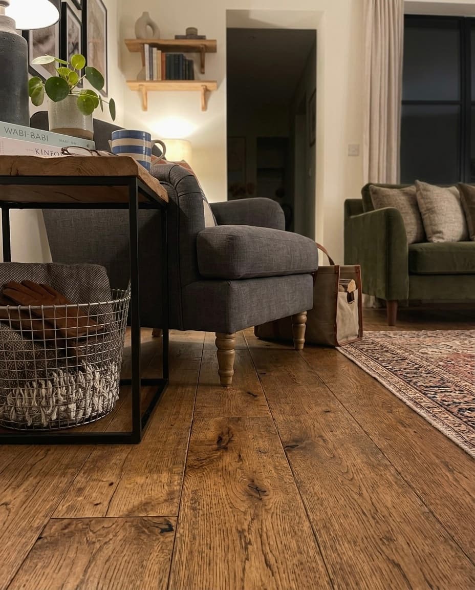 Warm character oak flooring in a York, North Yorkshire home